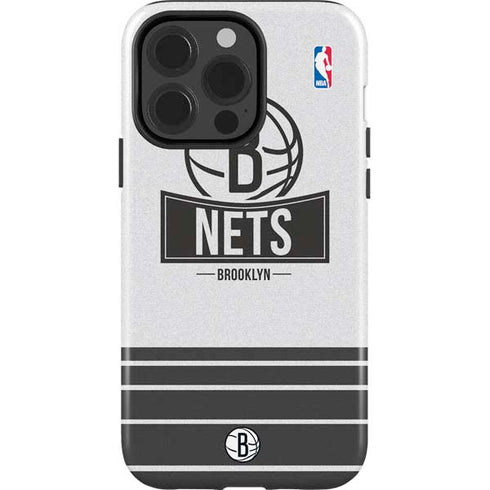 NBA Brooklyn Nets Static iPhone 15 Pro Impact Case